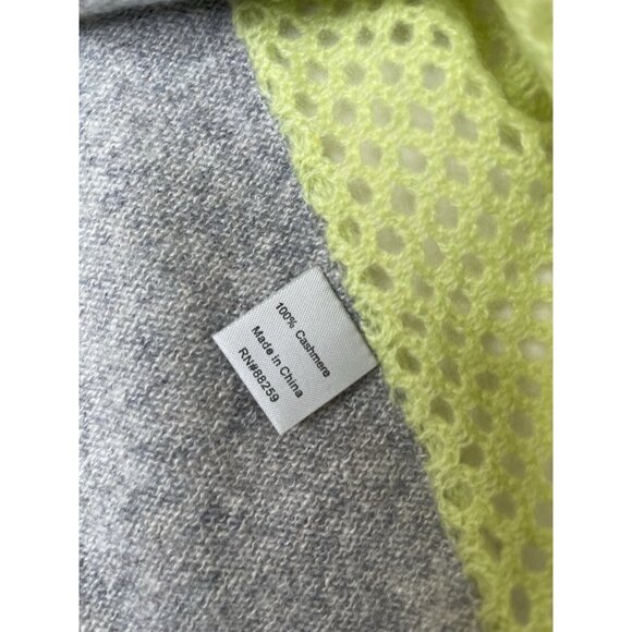 Subtle Luxury Women’s Cashmere pullover sweater Crew Neck S Gray Green - Picture 4 of 9